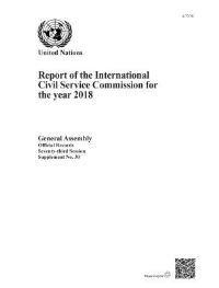 Book Cover for Report of the International Civil Service Commission for the Year 2018 by United Nations Department for General Assembly and Conference Management