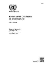 Book Cover for Report of the Conference on Disarmament by United Nations Department for General Assembly and Conference Management