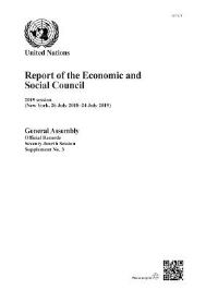 Book Cover for Report of the Economic and Social Council on Its 2019 Session by United Nations Department for General Assembly and Conference Management