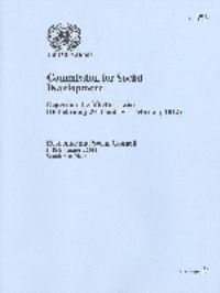 Book Cover for Report of the Commission for Social Development by United Nations