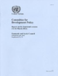 Book Cover for Report of the Committee for Development Policy by United Nations