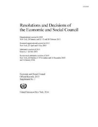 Book Cover for Resolutions and Decisions of the Economic and Social Council by United Nations