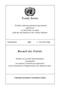 Book Cover for Treaty Series 2671 by United Nations Office of Legal Affairs
