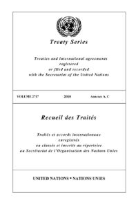 Book Cover for Treaty Series 2717 2010 Annexes a, C by United Nations Office of Legal Affairs