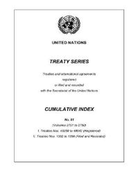 Book Cover for Treaty Series Cumulative Index Number 51 by United Nations
