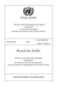 Book Cover for Treaty Series 3007 (English/French Edition) by United Nations Office of Legal Affairs