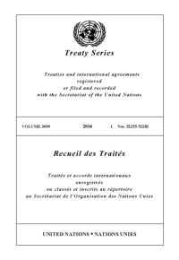 Book Cover for Treaty Series 3009 (English/French Edition) by United Nations Office of Legal Affairs