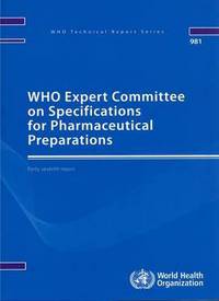 Book Cover for Who Expert Committee on Specifications on Pharmaceutical Preparations by World Health Organization