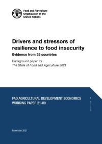 Book Cover for Drivers and Stressors of Resilience to Food Insecurity by Marco DErrico, Food and Agriculture Organization of the United Nations, Food and Agriculture Organization of the United Nations