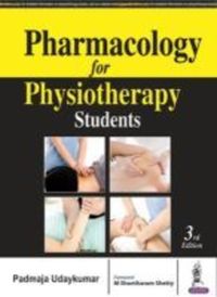 Book Cover for Pharmacology for Physiotherapy Students by Padmaja Udaykumar