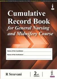 Book Cover for Cumulative Record Book for General Nursing and Midwifery Course by R Sreevani