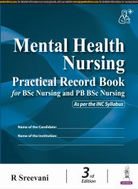 Book Cover for Mental Health Nursing Practical Record Book for BSc Nursing and PB BSc Nursing by R Sreevani