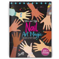 Book Cover for Stick and Style - Nail Art Magic (Stickers Activity Book) by Wonder House Books