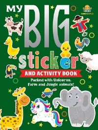 Book Cover for My Big Sticker and Activity Book - Packed With Unicorns, Farm and Jungle Animals! by Booktopus
