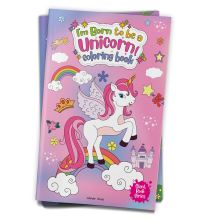 Book Cover for I Am Born to Be a Unicorn Coloring Book by 