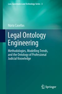 Book Cover for Legal Ontology Engineering by Núria Casellas
