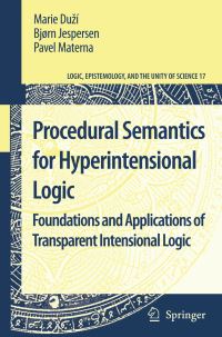 Book Cover for Procedural Semantics for Hyperintensional Logic by Marie Duzí, Bjorn Jespersen, Pavel Materna