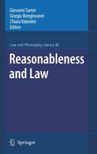 Book Cover for Reasonableness and Law by Giorgio Bongiovanni, Giovanni Sartor, Chiara Valentini