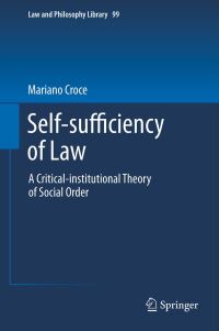 Book Cover for Self-Sufficiency of Law by Mariano Croce