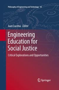 Book Cover for Engineering Education for Social Justice by Juan Lucena