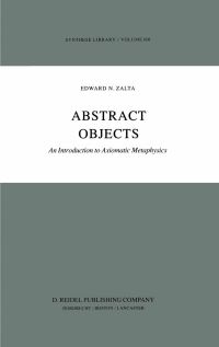 Book Cover for Abstract Objects by E Zalta