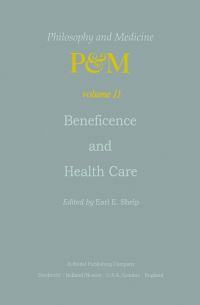 Book Cover for Beneficence and Health Care by EE Shelp