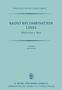 Book Cover for Radio Recombination Lines by PA Shaver