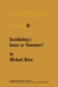 Book Cover for Sociobiology by Michael Ruse