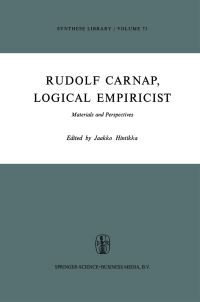 Book Cover for Rudolf Carnap, Logical Empiricist by Jaakko Hintikka