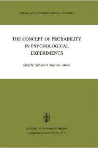 Book Cover for The Concept of Probability in Psychological Experiments by CA Staël von Holstein