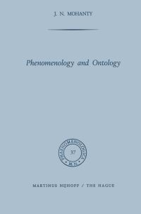 Book Cover for Phenomenology and Ontology by JN Mohanty