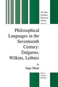 Book Cover for Philosophical Languages in the Seventeenth Century by Jaap Maat