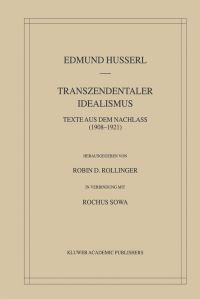 Book Cover for Transzendentaler Idealismus by Edmund Husserl