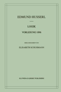 Book Cover for Logik Vorlesung 1896 by Edmund Husserl