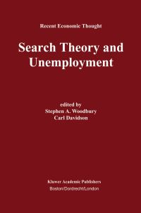 Book Cover for Search Theory and Unemployment by Stephen A Woodbury, Carl Davidson