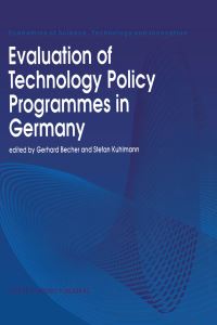 Book Cover for Evaluation of Technology Policy Programmes in Germany by Gerhard Becher, Stefan Kuhlmann