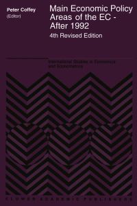 Book Cover for Main Economic Policy Areas of the EC - After 1992 by P Coffey