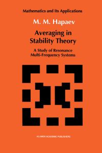 Book Cover for Averaging in Stability Theory by MM Hapaev