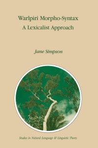 Book Cover for Warlpiri Morpho-Syntax by J Simpson