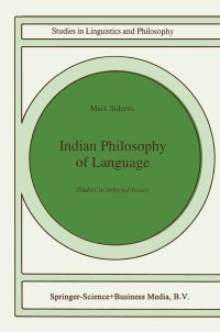 Book Cover for Indian Philosophy of Language by Mark Siderits