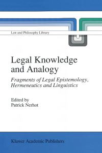 Book Cover for Legal Knowledge and Analogy by PJ Nerhot