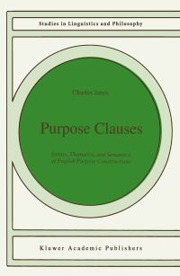 Book Cover for Purpose Clauses by C Jones