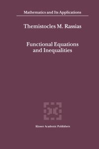 Book Cover for Functional Equations and Inequalities by Themistocles RASSIAS