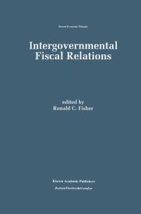 Book Cover for Intergovernmental Fiscal Relations by Ronald C Fisher