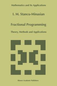 Book Cover for Fractional Programming by IM StancuMinasian