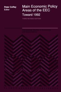 Book Cover for Main Economic Policy Areas of the EEC — Toward 1992 by P Coffey