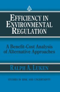 Book Cover for Efficiency in Environmental Regulation by Ralph A Luken
