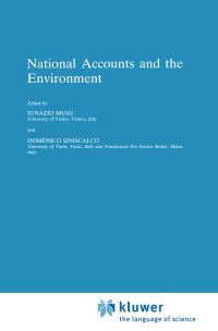 Book Cover for National Accounts and the Environment by I Musu, D Siniscalco