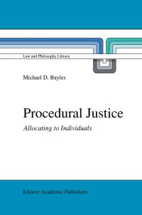 Book Cover for Procedural Justice by ME Bayles