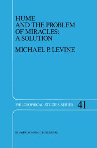Book Cover for Hume and the Problem of Miracles by MP Levine